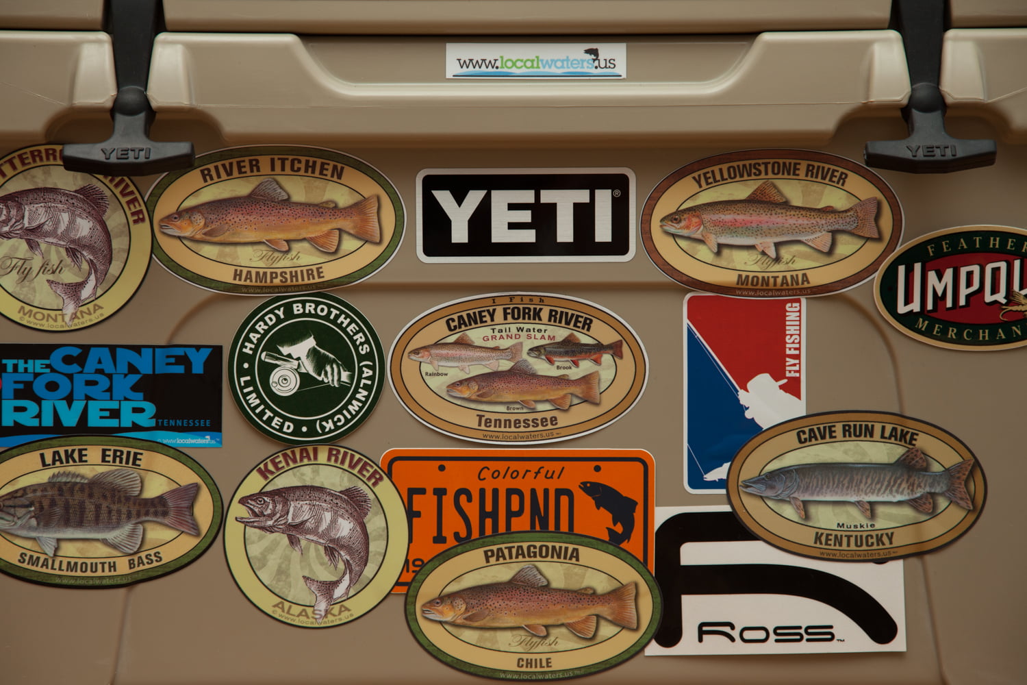 Localwaters Yellowstone River Fly Fishing Sticker Montana Trout Decal -  Localwaters